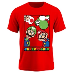 Camiseta Camisa Infantil Mario Bros Desenho 100% Algodão
