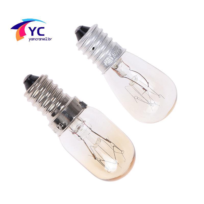 YCBR 1 Peça 10/15/20/25W E14 Forno Lâmpada Halógena Geladeira Resistente A Altas Temperaturas Secador Seguro De Microond