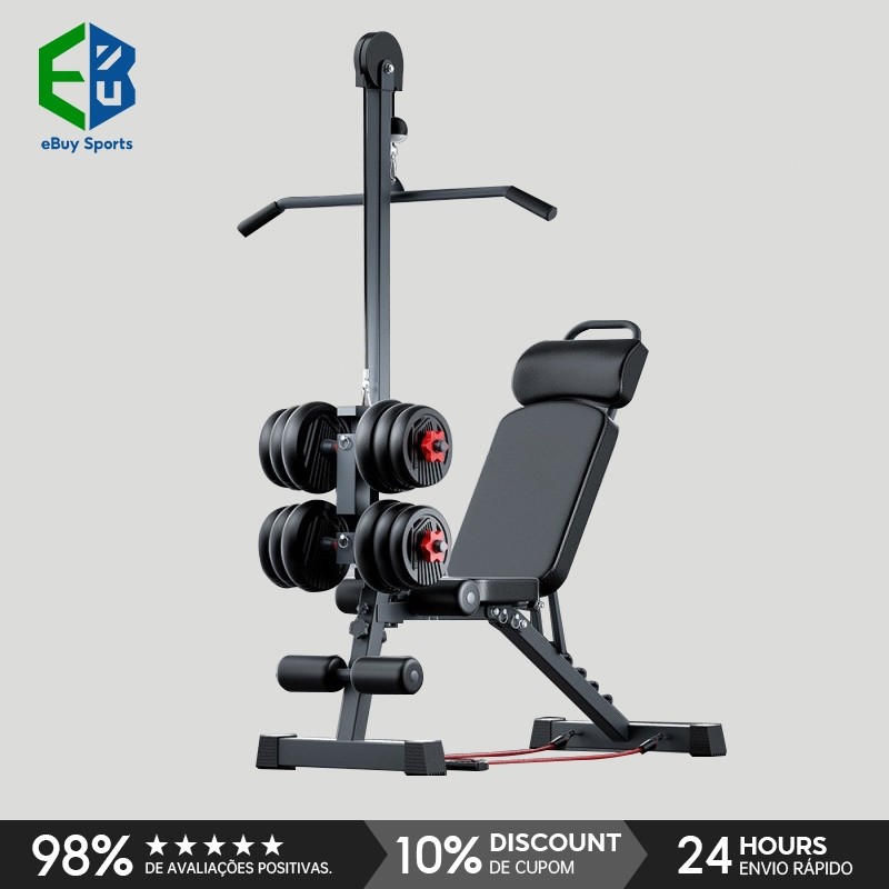 Ebuy Sports Treine tudo em casa com tração alta Banco multifuncional 12 em 1 Suporta até 300kg