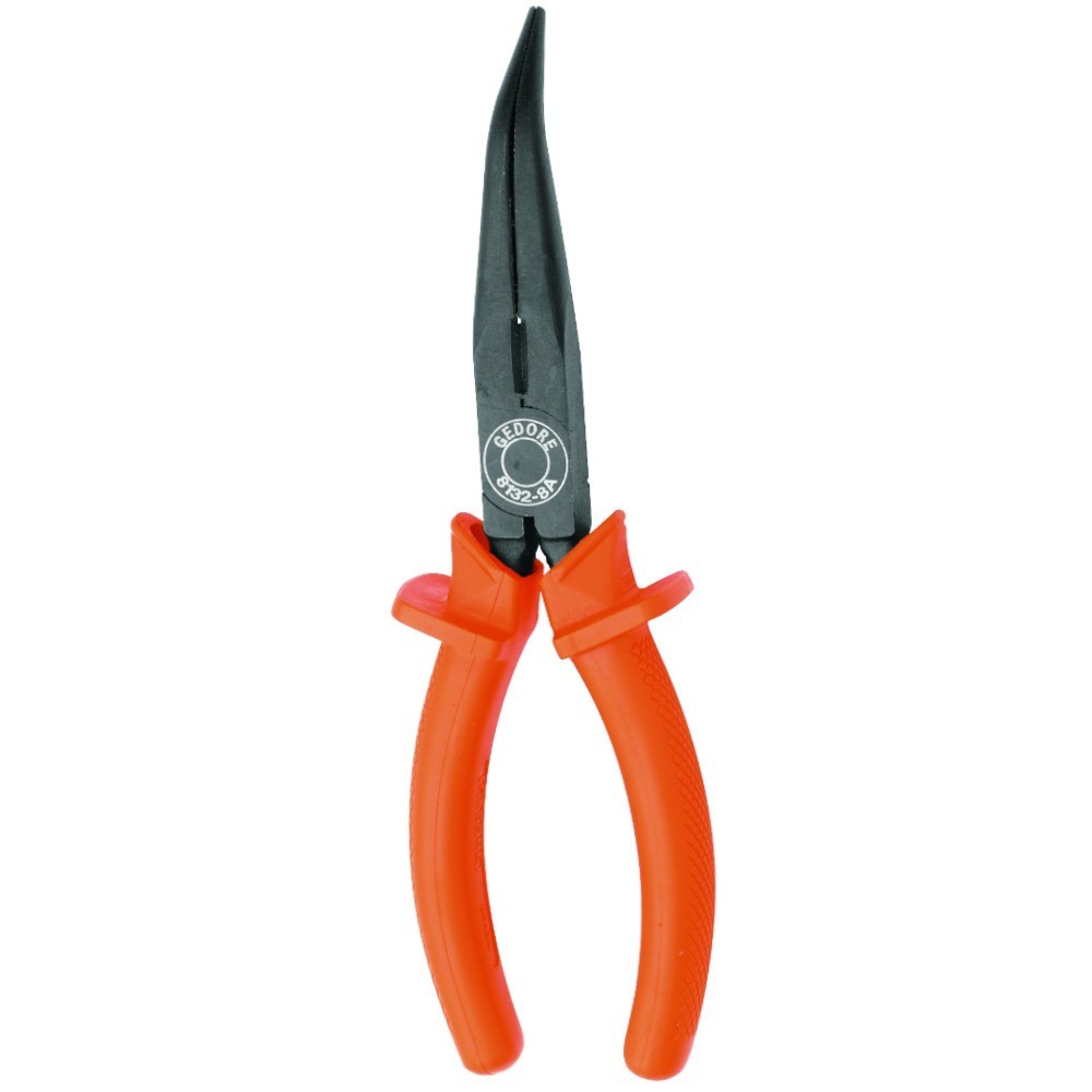 Alicate isolado bico meia cana curvo 8" - 8132-200 A IOX