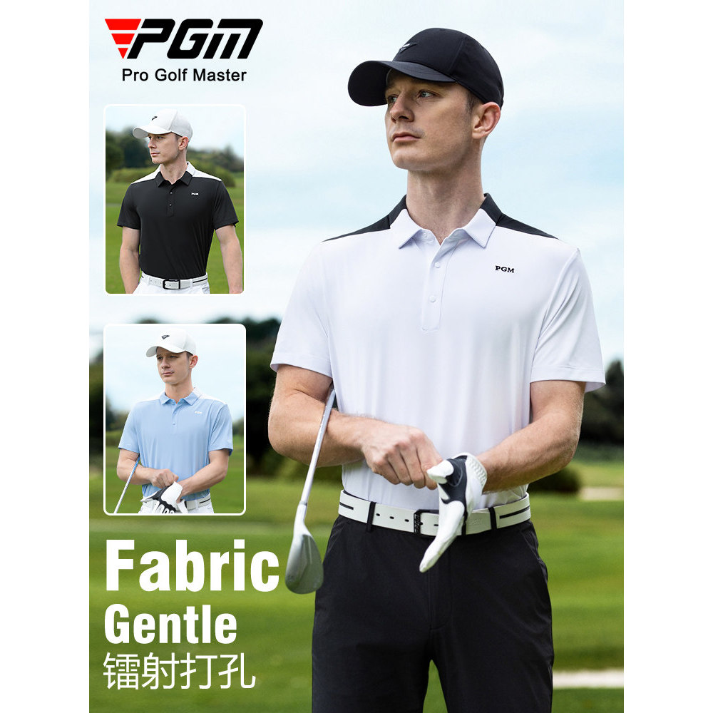 PGM Novo Estilo Roupas de Golfe Camiseta Masculina de Manga Curta Camisa de Verão Desgaste Roupas Camisa polo Masculina