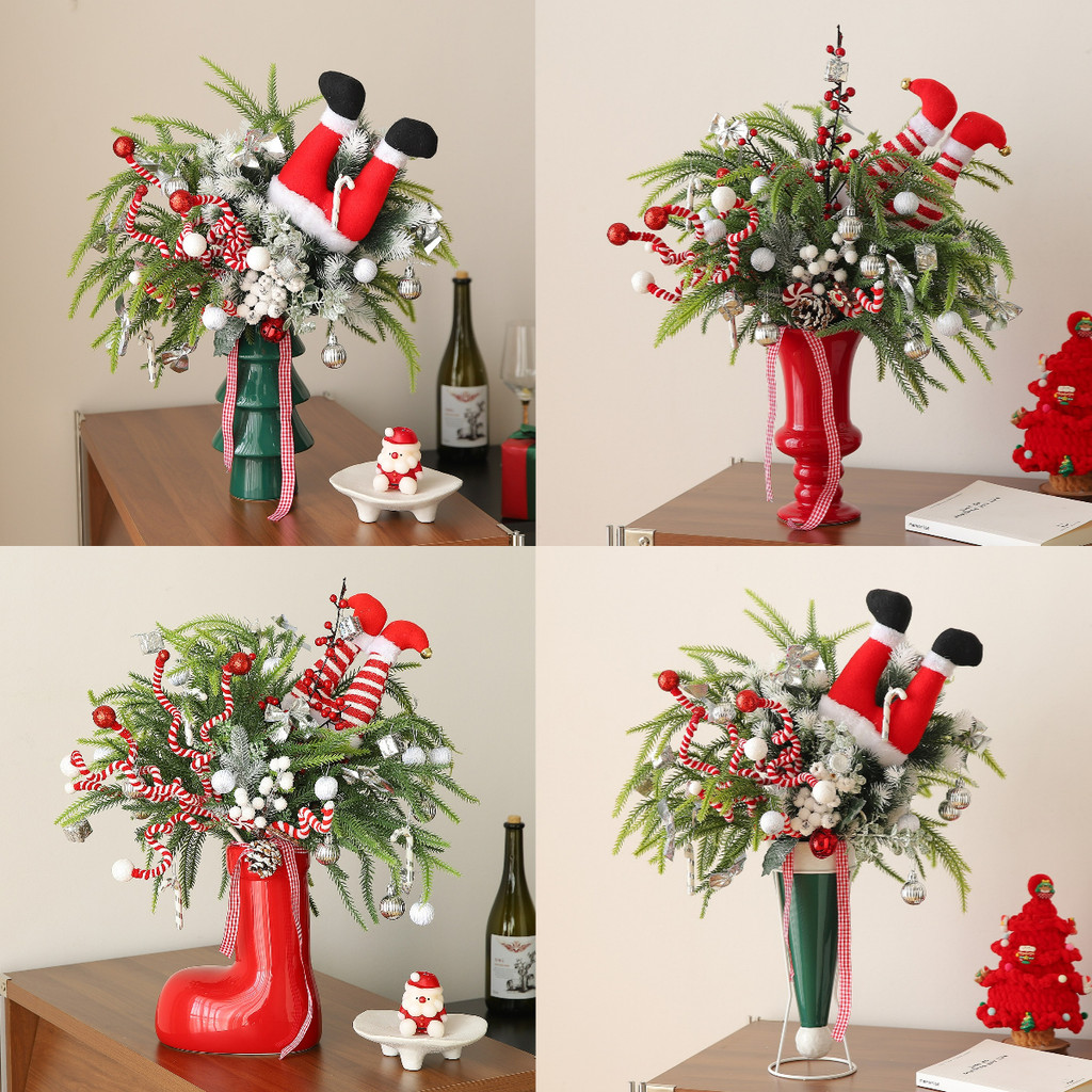 Tema de natal cena atmosfera decoração árvore de natal decoração de natal janela de loja decoração Floral