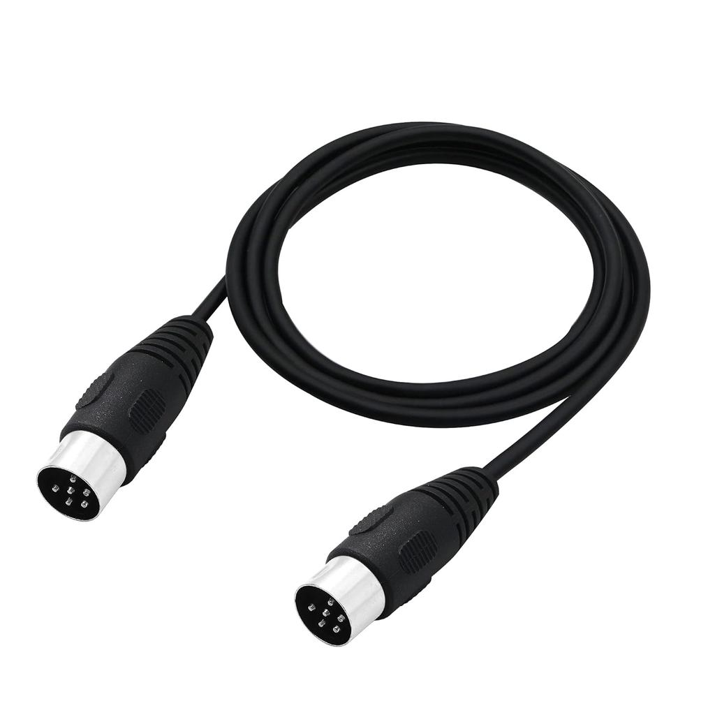 Cabo de Sinal de Áudio DIN de 6 Pinos, Adaptador AV DIN Macho para Macho, Cabo de Áudio para Dispositivos de Áudio Digit
