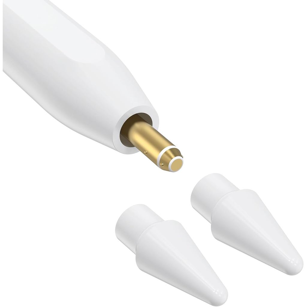 Pontas de Substituição Compatíveis com Apple Pencil, Pacote com 2 para Desenho d