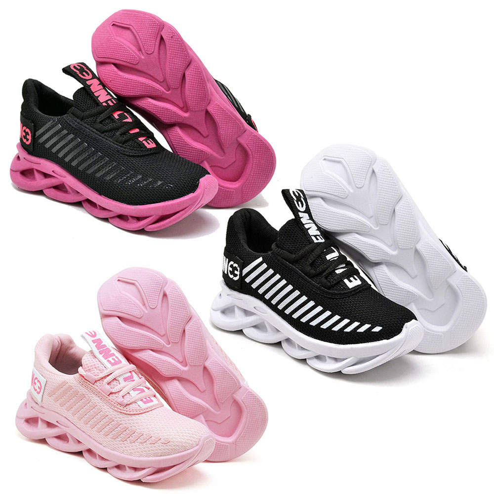 Kit 3 Tênis Infantil Feminino Menina Leve Macio Escolar Dia A Dia Oferta Especial Mega Vip