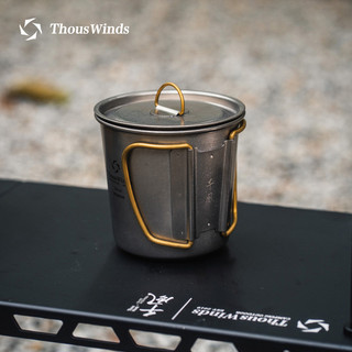 Thous Winds Thousand Winds 350ML Copo de titânio puro de camada única Copo de água ao ar livre Acampamento Auto-condução
