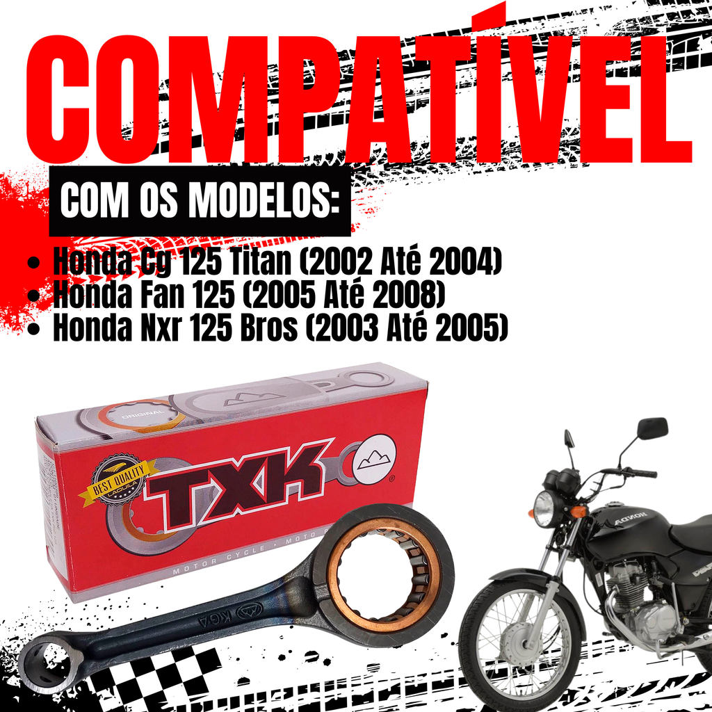 Biela Complet Cg 125 Titan 2002 2003 2004 Txk — imagem 2 de 2
