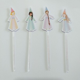 Toppers Forminhas para Docinho Cupcake Princesas  Reino Encantado Decoração Festa Aniversário