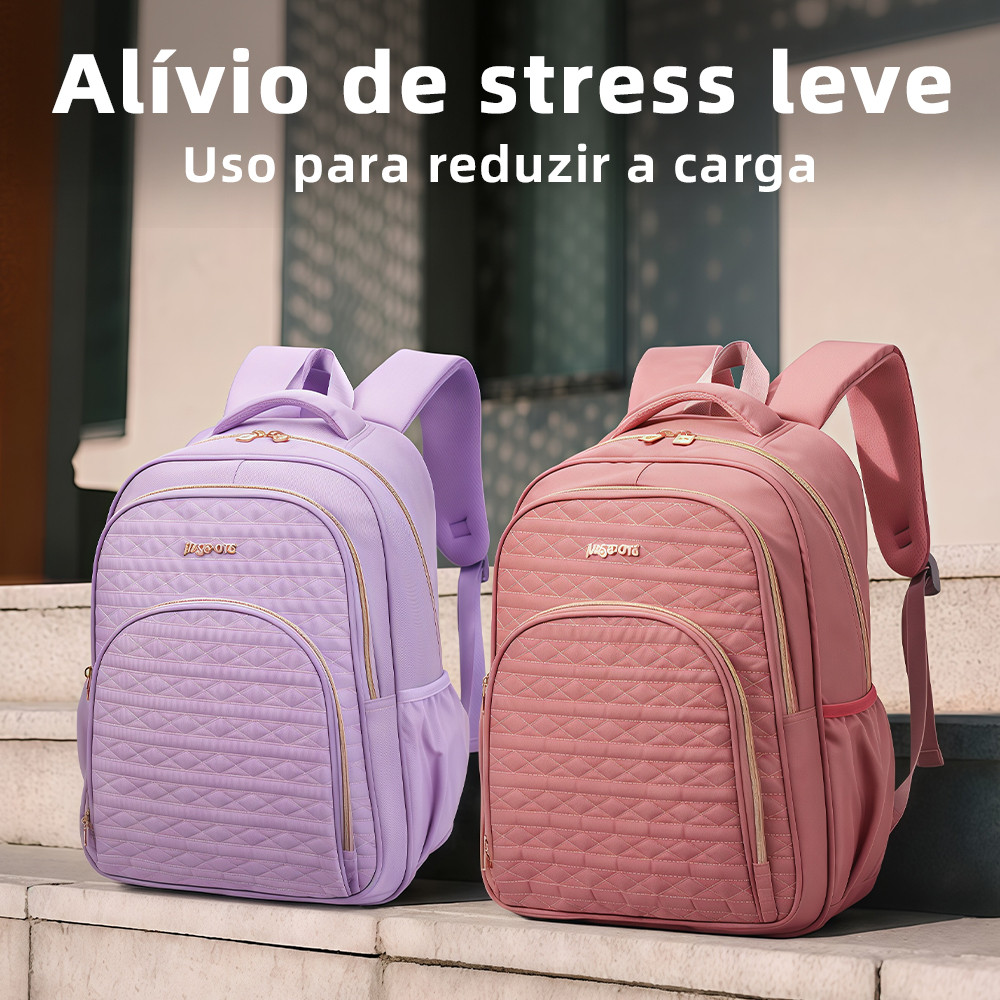 Mochila Masculino e Feminino Unissex Expansível com Grande Capacidade Impermeável Reforçada para Notebook Viagem
