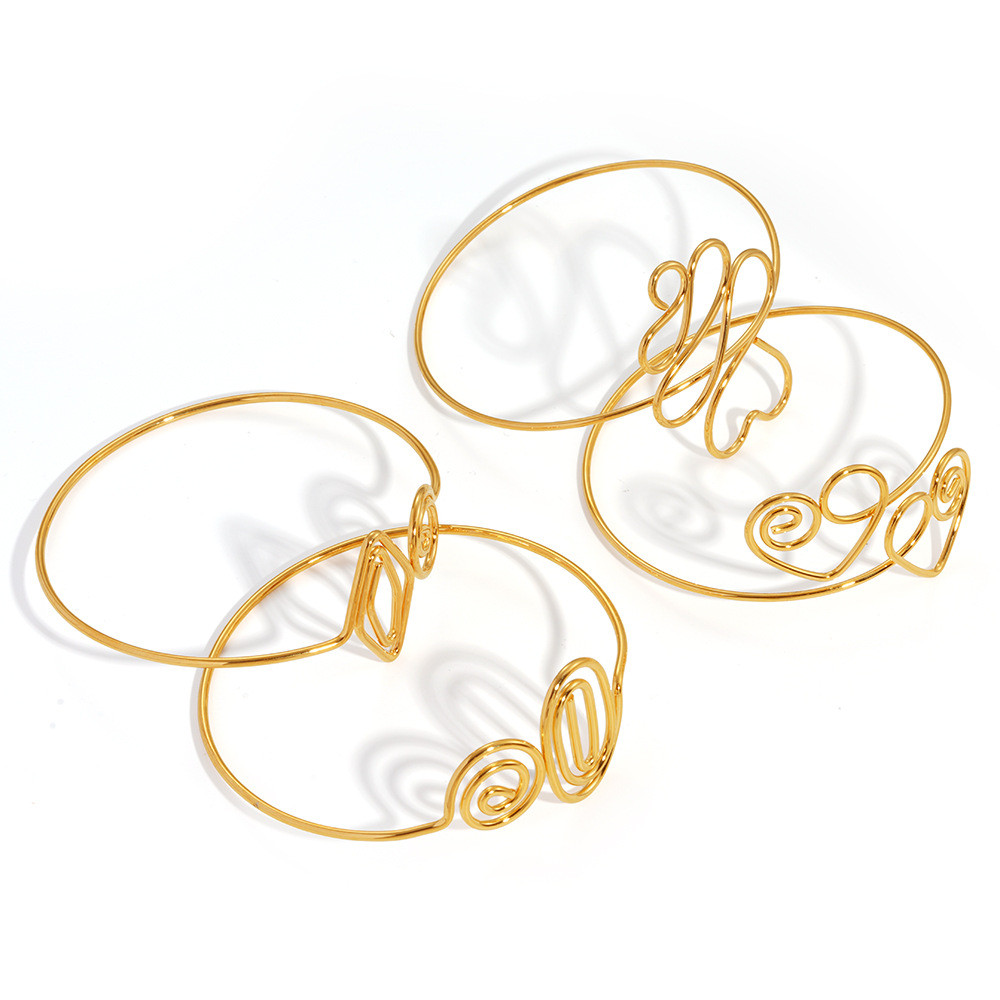 Pulseira de Flor Mosquito Torcida, Design Moderno, Anel de Braço Personalizado, Luxo Leve