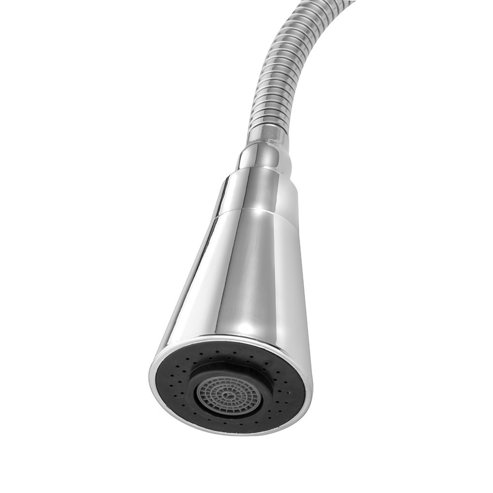 Torneira Misturador Cozinha Mesa Bancada Gourmet Modelar Cone Cromada Dois Jatos Chuveiro 1/4v — imagem 2 de 2