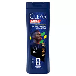 Shampoo Anticaspa Clear Men Hidratação Campeã by Vini Jr 200ml