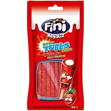 Fini Bala de morango azedinho Tubes 80g