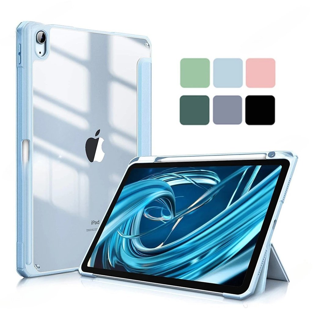 Capa protetora para iPad Pro 11 com slot para caneta, capa de acrílico para tabl