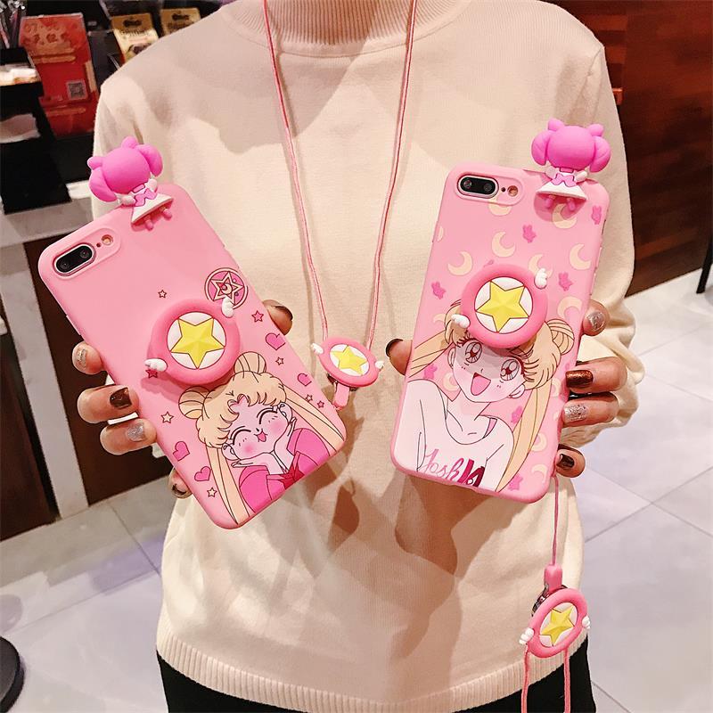 Para Samsung Galaxy S26 S25 A56 A16 A35 A17 A35 A55 M35 M55 M56 A06 A07 Caso Capa Macia Titular Cordão