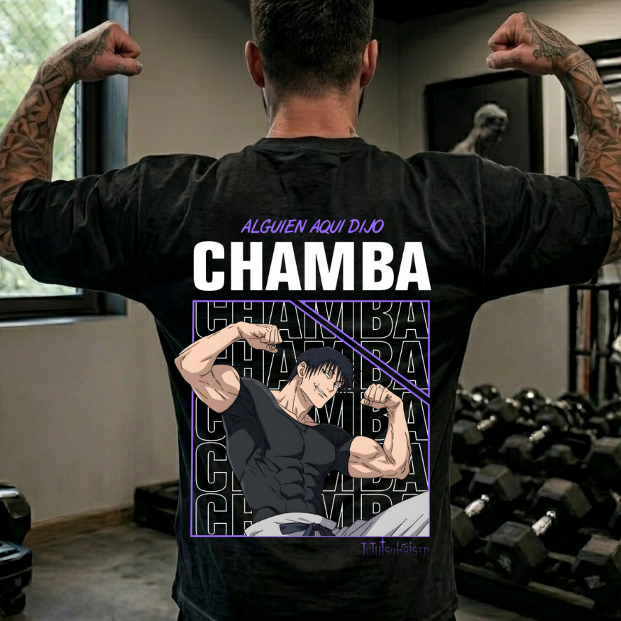 Camisa Camiseta Oversized Confortavel Para Academia Masculina Musculação Anime jujutsu kaisen Toji 100% Algodão
