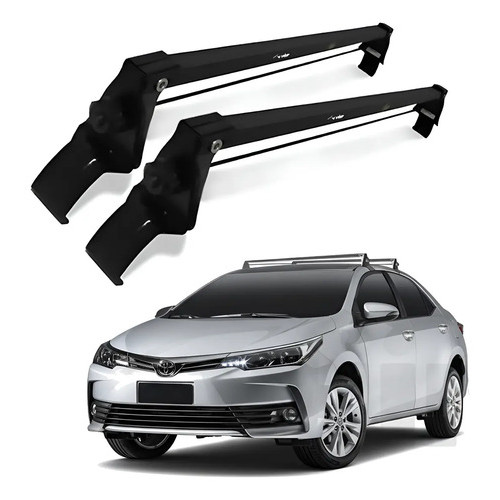 Rack De Teto Bagageiro Corolla 2014 15 16 17 18 2019 Preto