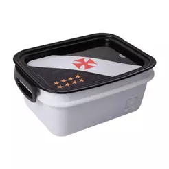 Pote Marmita Hermética Futebol Time Vasco Divisória Travas Lanche Alimentos Micro ondas Freezer 850 ml Plasútil