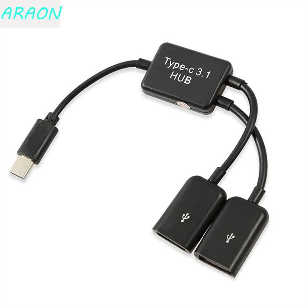 ARAON USB HUB Multi Porta Tipo-C Portátil Macho Para Laptop PC Acessórios De Computador Cabo OTG