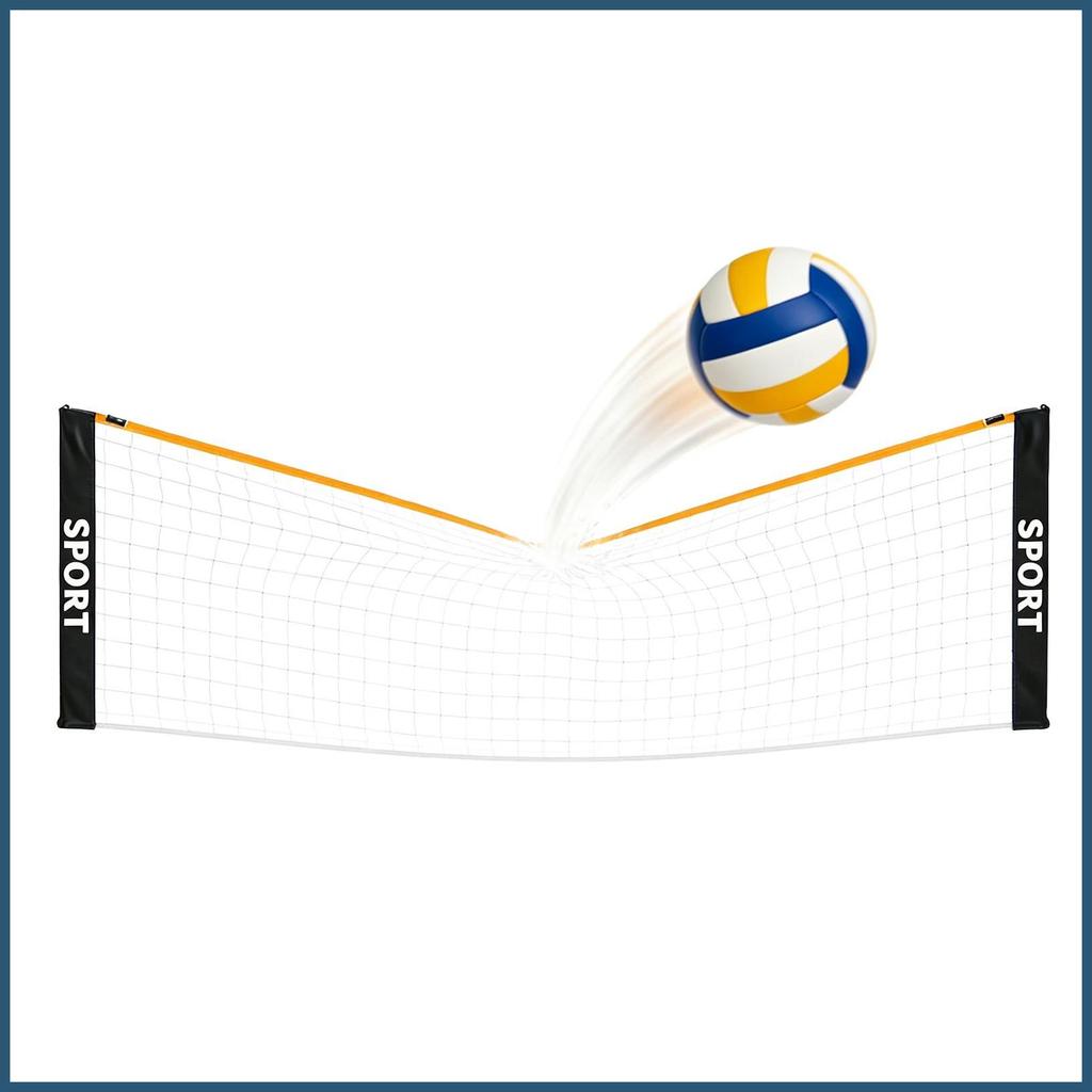 Rede De Vôlei Para Piscina , Altura Ajustável , Malha De Treinamento Esportivo , Portátil , Badminton Quintal , Praia , 