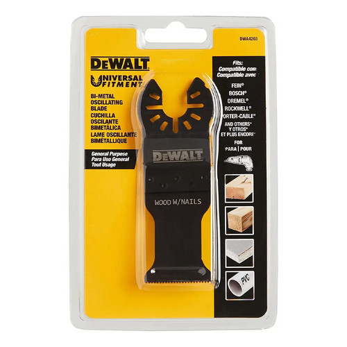 Lâmina Multicortadora DeWalt DWA4203 Oscilante Corte Pregos Metal Aço Serra Multiferramenta Ferramenta Profissional