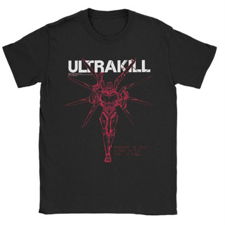 Camiseta  Ultrakill Shooting Game Masculina StreetWear Jogo Tir 100 % Algodão Com Gola Redonda E Moda Casual