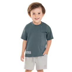 Conjunto Infantil Menino Bolso Lateral Colorittá Azul
