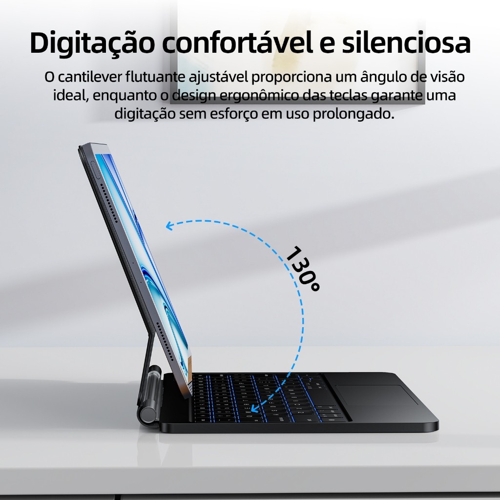 Teclado magnético BETTDOW para iPad 2025 A16 Gen10 Air11 (M3) Air4/5 10.9 Air6 11 M2 Pro11 2018-2022 Gen10 · foto 2