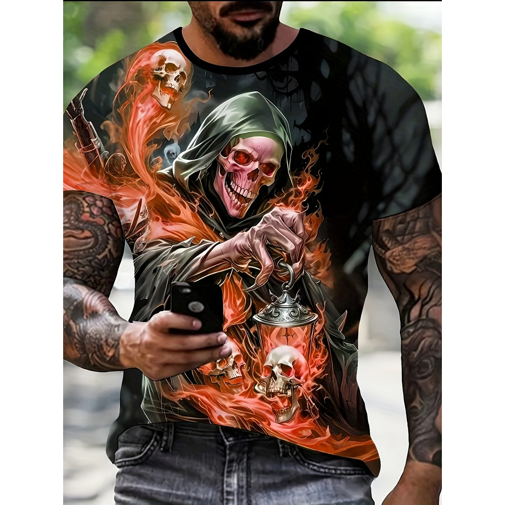 Trajes de rua de verão Roupas masculinas, fantasias de rua de verão Roupas masculinas, gola redonda masculina de tamanho