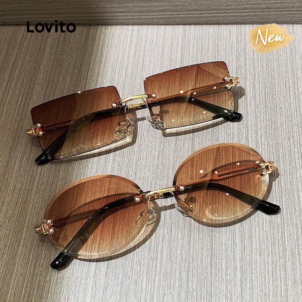 (New Arrival) Lovito Óculos de Sol Elegantes Óculos de Sol Exquisitos SGFB126FX043