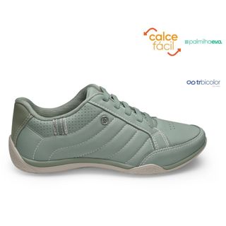 tenis feminino kolosh casual verde almeria com strass