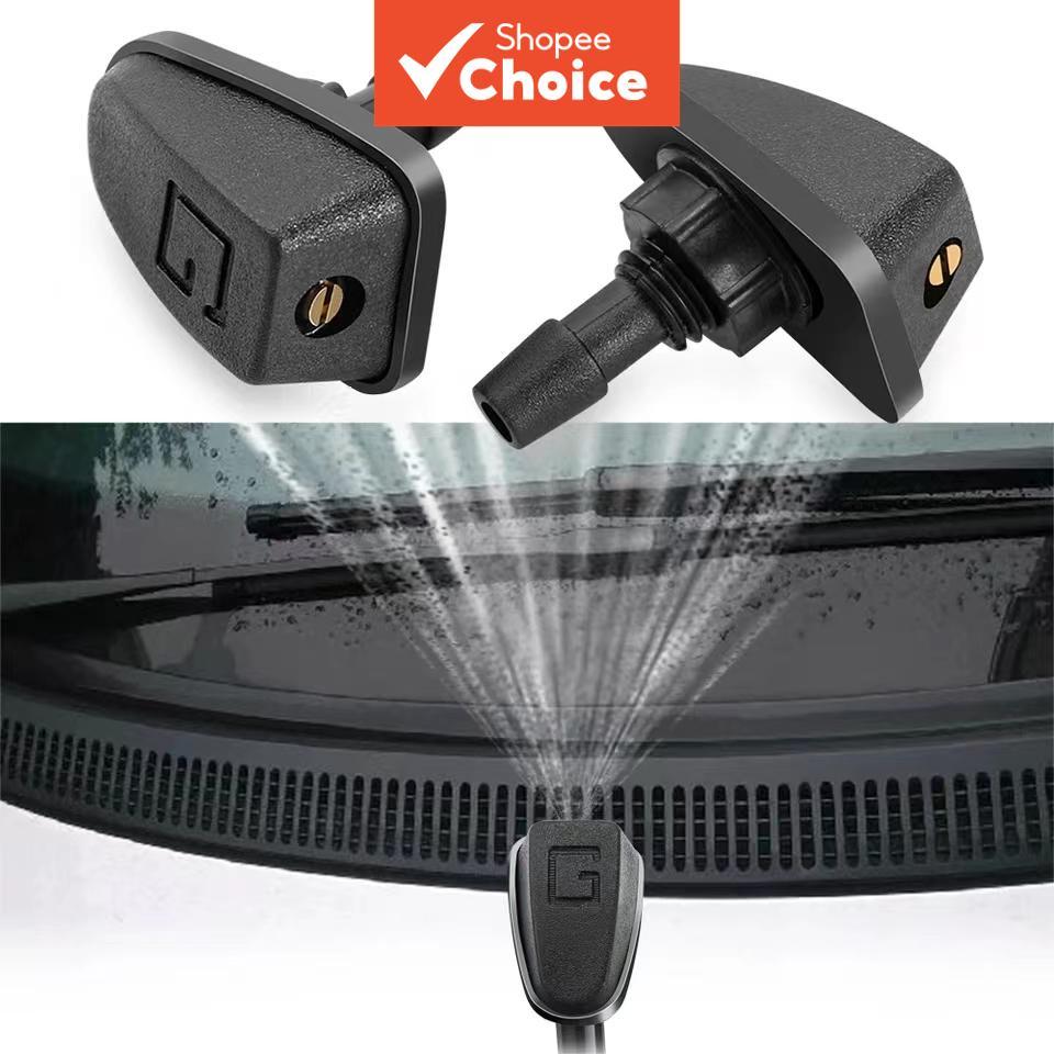 Universal 4 Pcs Bocal De Limpador De Pára-Brisa Dianteiro Jet Washer Spray Kit Bico De Ventilador Ajustável