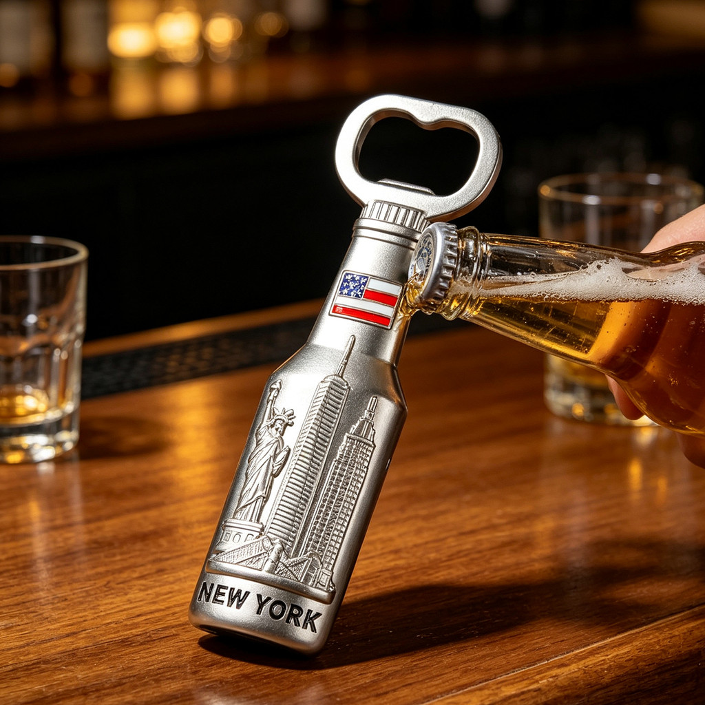 Nova york abridor de garrafa de vinho geladeira adesivo estátua da liberdade Metal lembrança de viagem cerveja chave de 