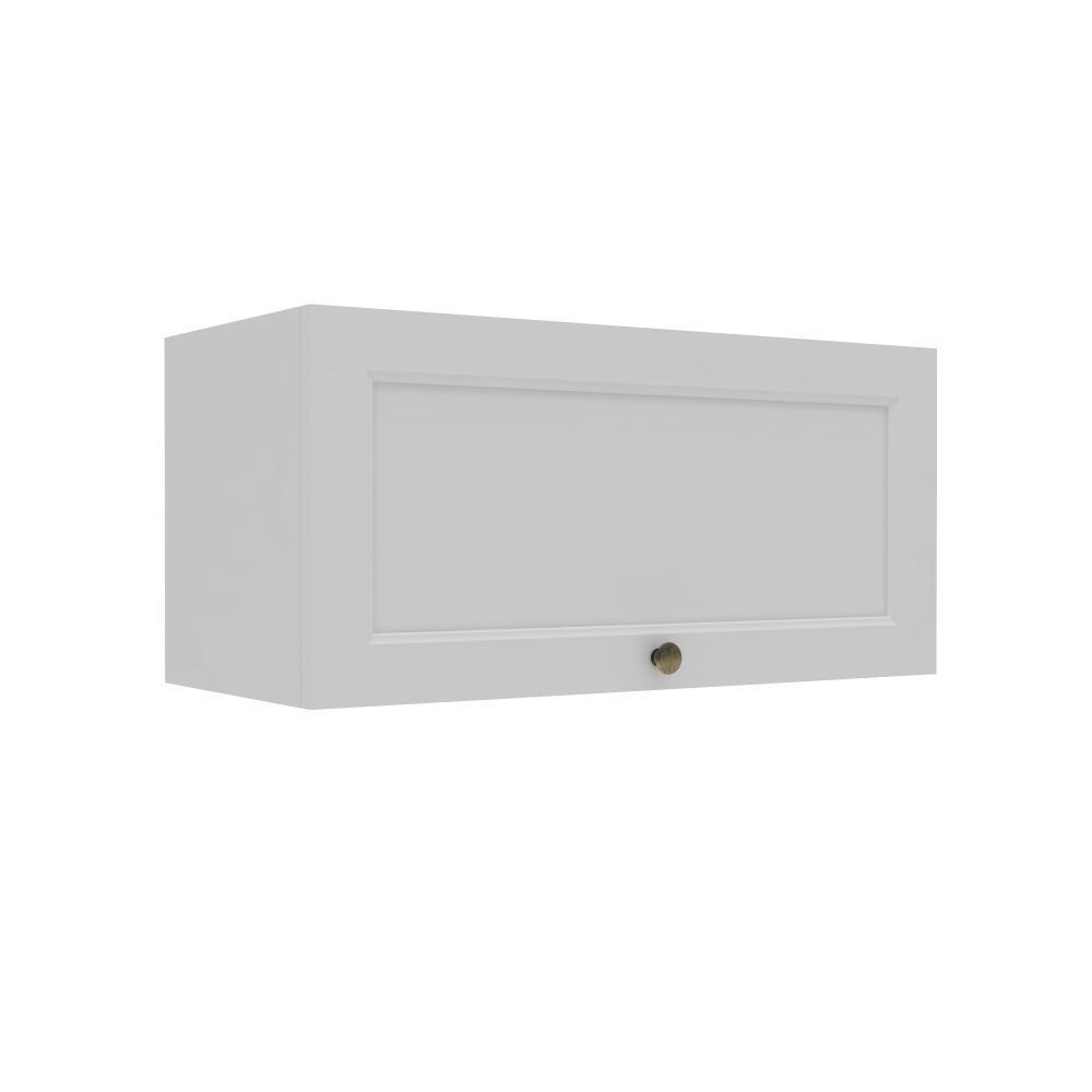 Armário Aéreo 1 Porta Basculante 70cm Lavanda Provençal Cor Branco Liso - Mademovel
