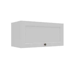 Armário Aéreo 1 Porta Basculante 70cm Lavanda Provençal Cor Branco Liso - Mademovel