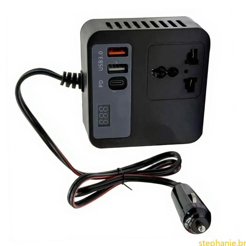 Melhor Tomada Adaptadora De Carro Inversor De Energia Para Conversor De Tensão De Viagem De Estrada