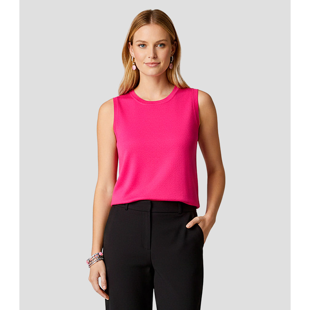 Blusa Feminina Regata Tricot Select Rosa