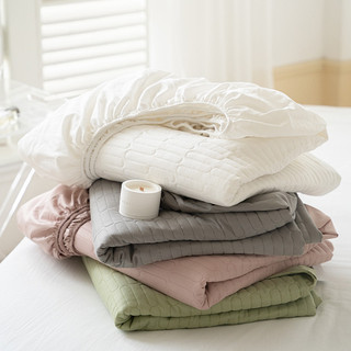 Lençol acolchoado acolchoado estilo Ins estilo algodão puro colchão espesso capa protetora antiderrapante capa de cama d