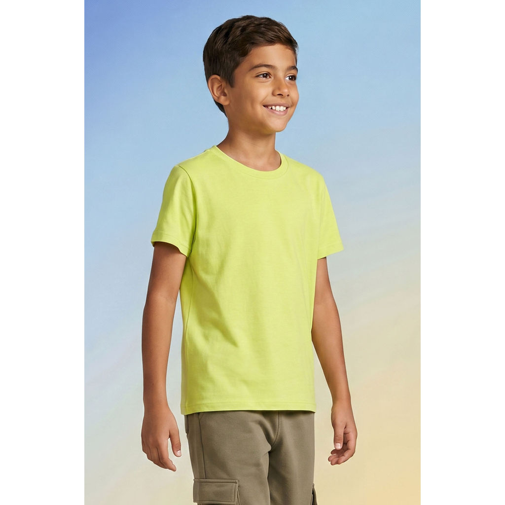 Camiseta Infantil Menino Básica Elian Verde