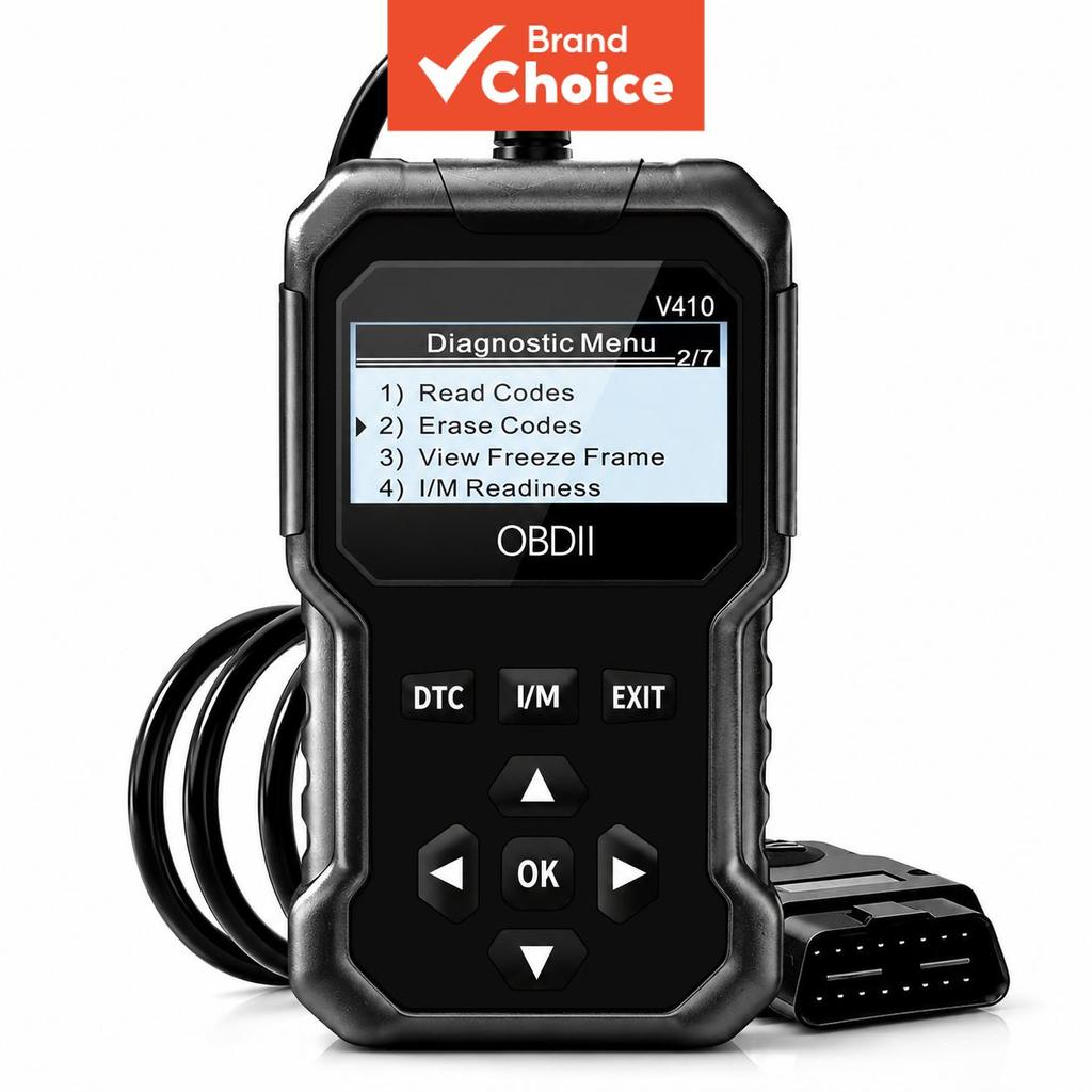 V410 Scanner Automotivo OBD2 Leitor de Códigos com Funções Completas OBDII, Ferramenta de Diagnóstico de Falhas do