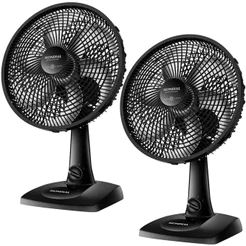 Kit 2 Ventiladores de mesa 30 cm 6 pás com 3 velocidades VSP-30-B Mondial
