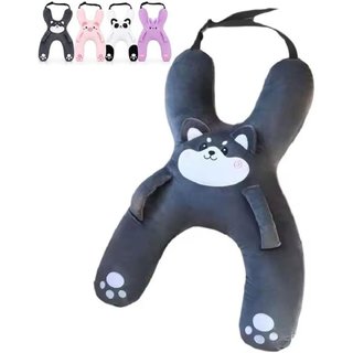 Almofada de Carro para Crianças com Suporte para o Pescoço, Almofada em Forma de H para Cadeira de Carro, Almofada Macia