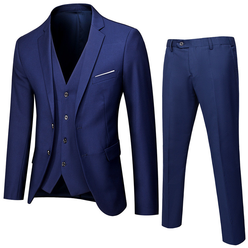 Roupas masculinas primavera outono terno masculino versão coreana fino-ajuste terno profissional masculino vestido de ca