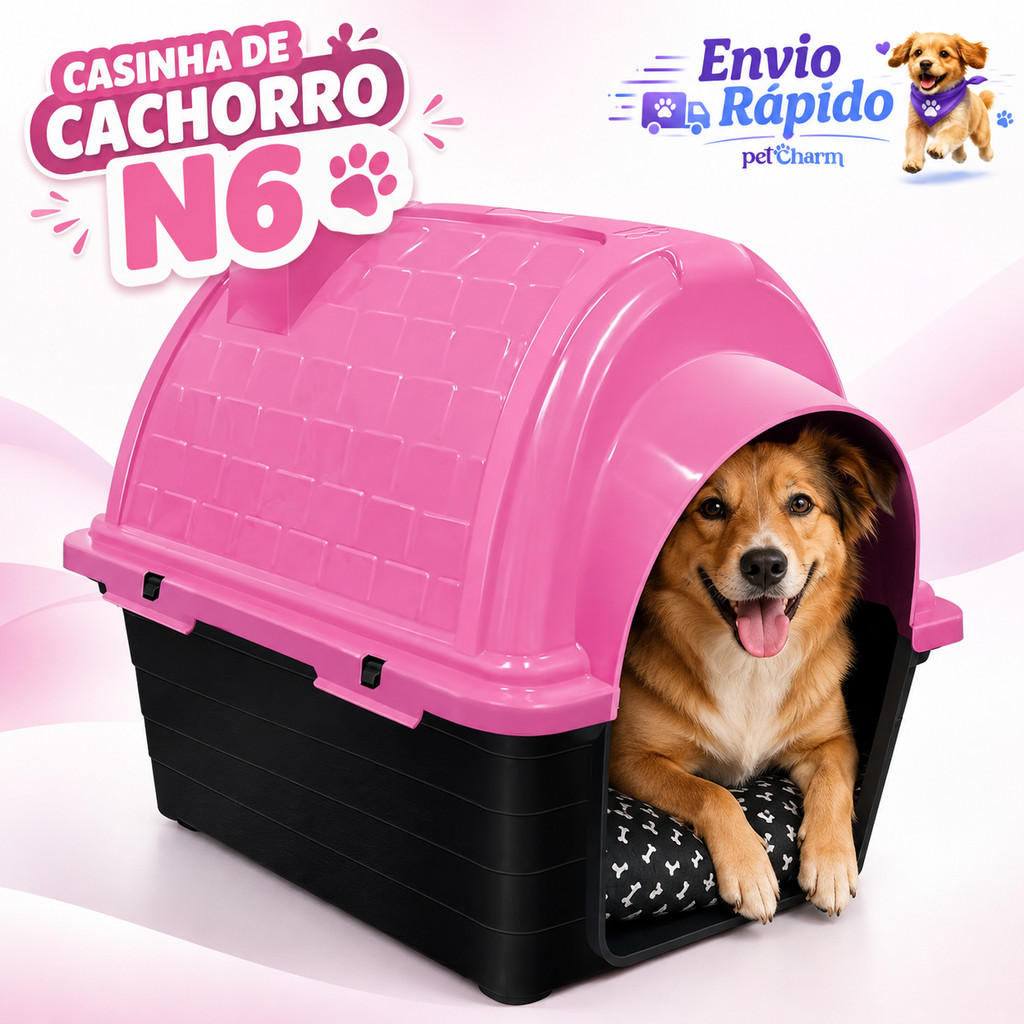 Casa Casinha Pet Cachorro N6 + Caminha Para Cachorro Casinha Para Cachorro Caminha de Cachorro