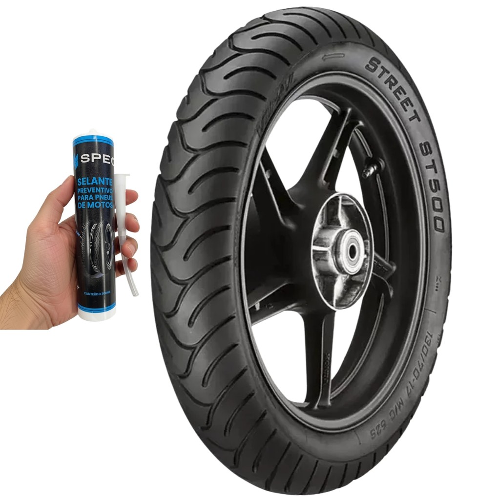 PNEU 130/70-13 TRASEIRO 63P USO SEM CAMARA VIPAL ST500 SCOOTER N MAX 160 PCX 160 ADV 150 Future 125 + SELANTE SPEC 300ML