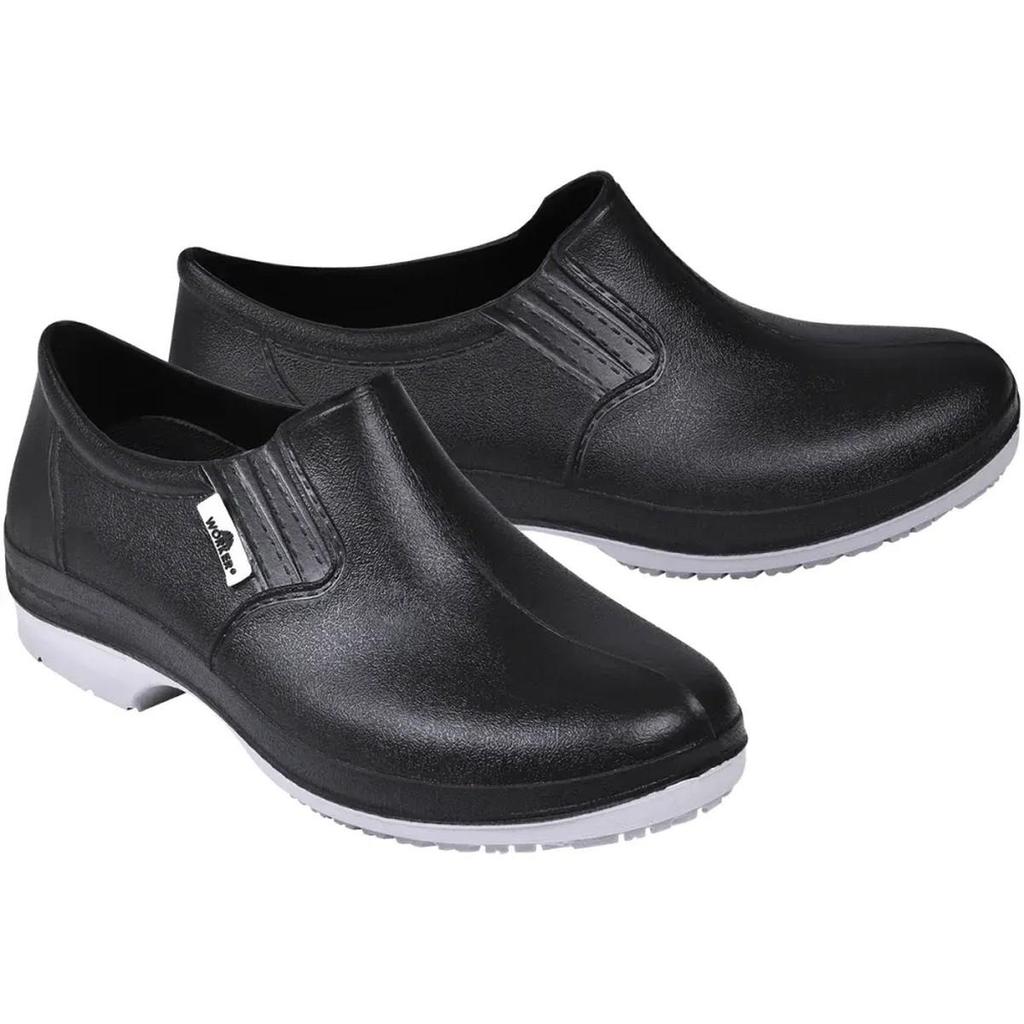 Sapato De Segurança Antiderrapante Pu N37 Preto Worker