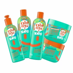 Kit Completo Cachinho Perfeito Oh My! Kids Shampoo, Condicionador, Mascara, Creme e Gelatina