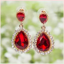 ME Brincos De Gota D'água Rhinestones Multicolor Retro Longo Feminino