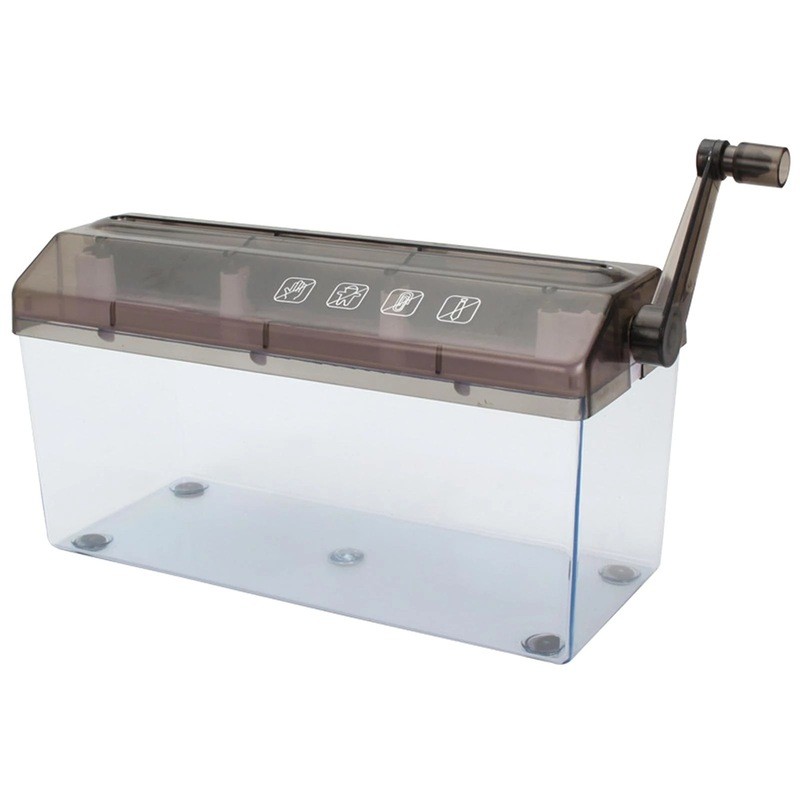 Desktop doméstico a4 triturador de papel com manivela Manual Mini escritório doméstico Manual de dupla utilização a4 tri
