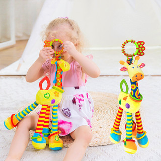 Brinquedos Carrinho De Bebê Rattles Pingente Cama Pendurado Sino De Girafa Apaziguador Emoções